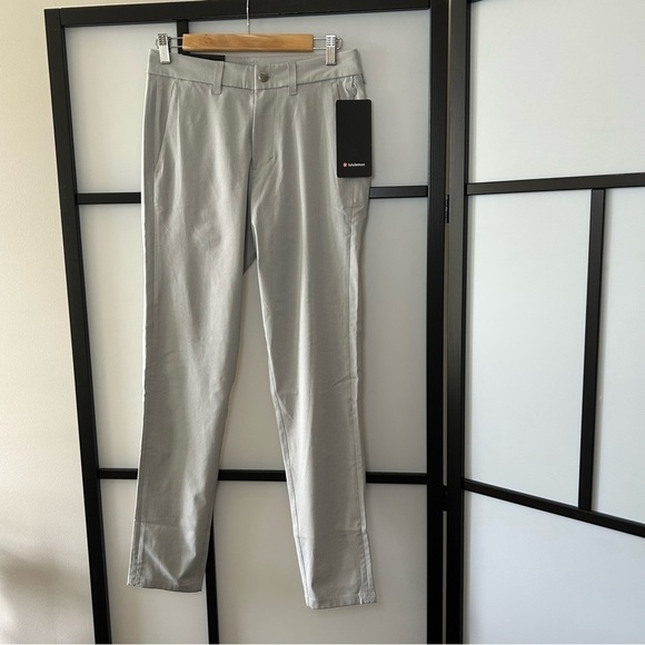 [28X32L] BNWT Lululemon Athletica Men’s Slim Fit Commission Pant Grey - Picture 4 of 13